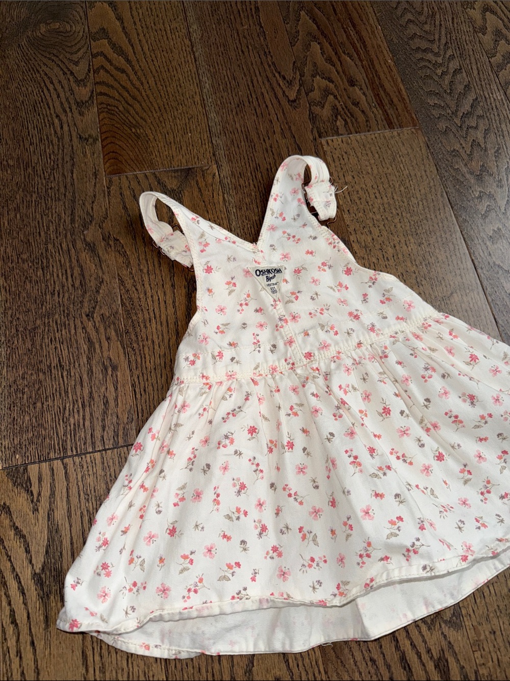 OshKosh B'gosh Cream Dress with Pink Floral Print - Picture 9 of 13